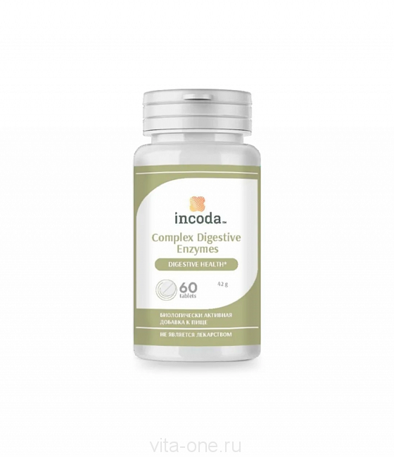 БАД Комплекс пищеварительных ферментов Incoda (Инкода) 60 таблеток