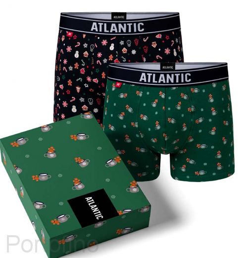 2GMH-008 Трусы мужские шорты Atlantic Cakes - набор 2 штуки