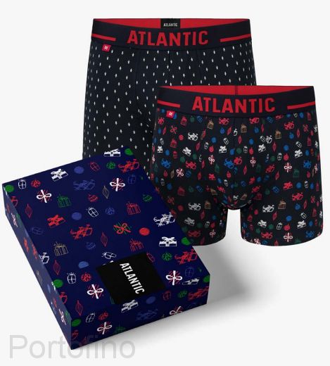 2GMH-007 Трусы мужские шорты Atlantic Present - набор 2 штуки