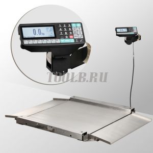 Масса-М 4D-LA.S-10/10-1500-RP Весы платформенные электронные с печатью этикеток