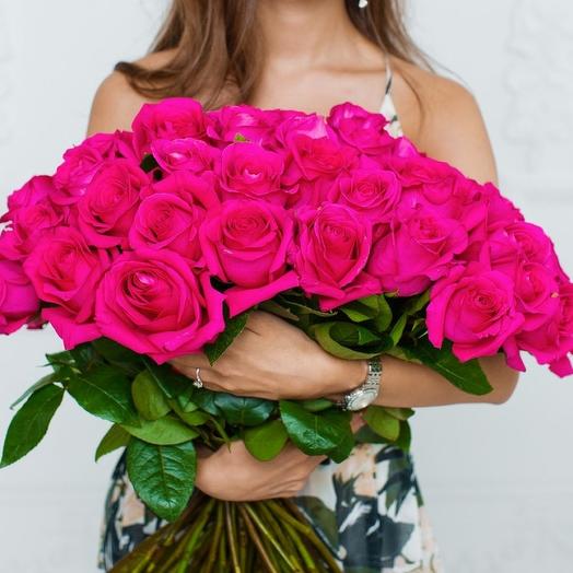 Розы розовые 60 см (от 15шт.)