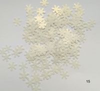 Снежинки для дизайна ногтей #15 (белые голограммные)