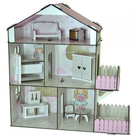 Дом с мебелью Doll Style КДФ03