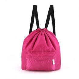 Пляжная сумка-рюкзак, 30 х 40 см, цвет Розовый
