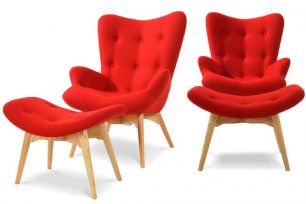 Кресло DС-917 красный YX020-24