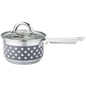 КОВШ СО СТЕКЛ.КРЫШКОЙ AGNESS "ГОРОШЕК" 1,8 Л 16*9,5 СМ,716