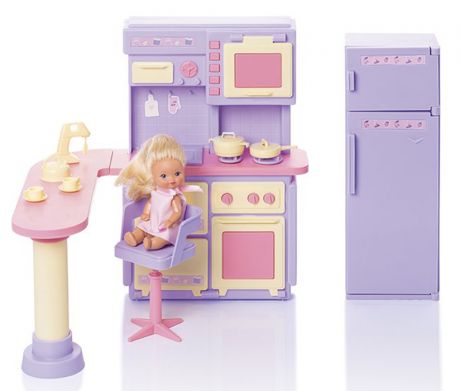 Мебель Кухня Маленькая принцесса нежно-сиреневая С-1438 Огонек