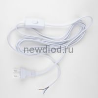 Сетевой шнур с вилкой и выключателем UCX-C12/01A-350 WHITE 1А 250Вт 3,5м белый ТМ Uniel