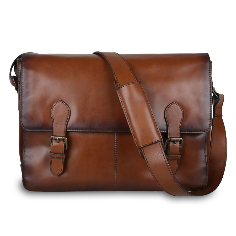 Кожаная мужская сумка через плечо Ashwood Leather Ernest