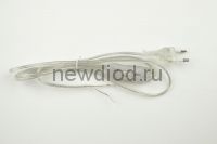 Сетевой шнур с вилкой и выключателем UCX-C11/02A-170 CLEAR 2А 500Вт 1,7м прозрачный ТМ Uniel