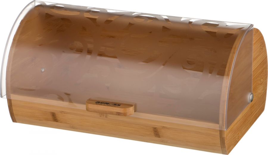 Хлебница "Кантри" деревянная с пластиковой крышкой 36x21x17 см.