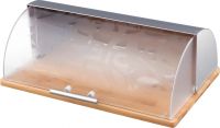 Хлебница "Монблан" деревянная с комбинированной крышкой нжс+пластик 38x27x14 см