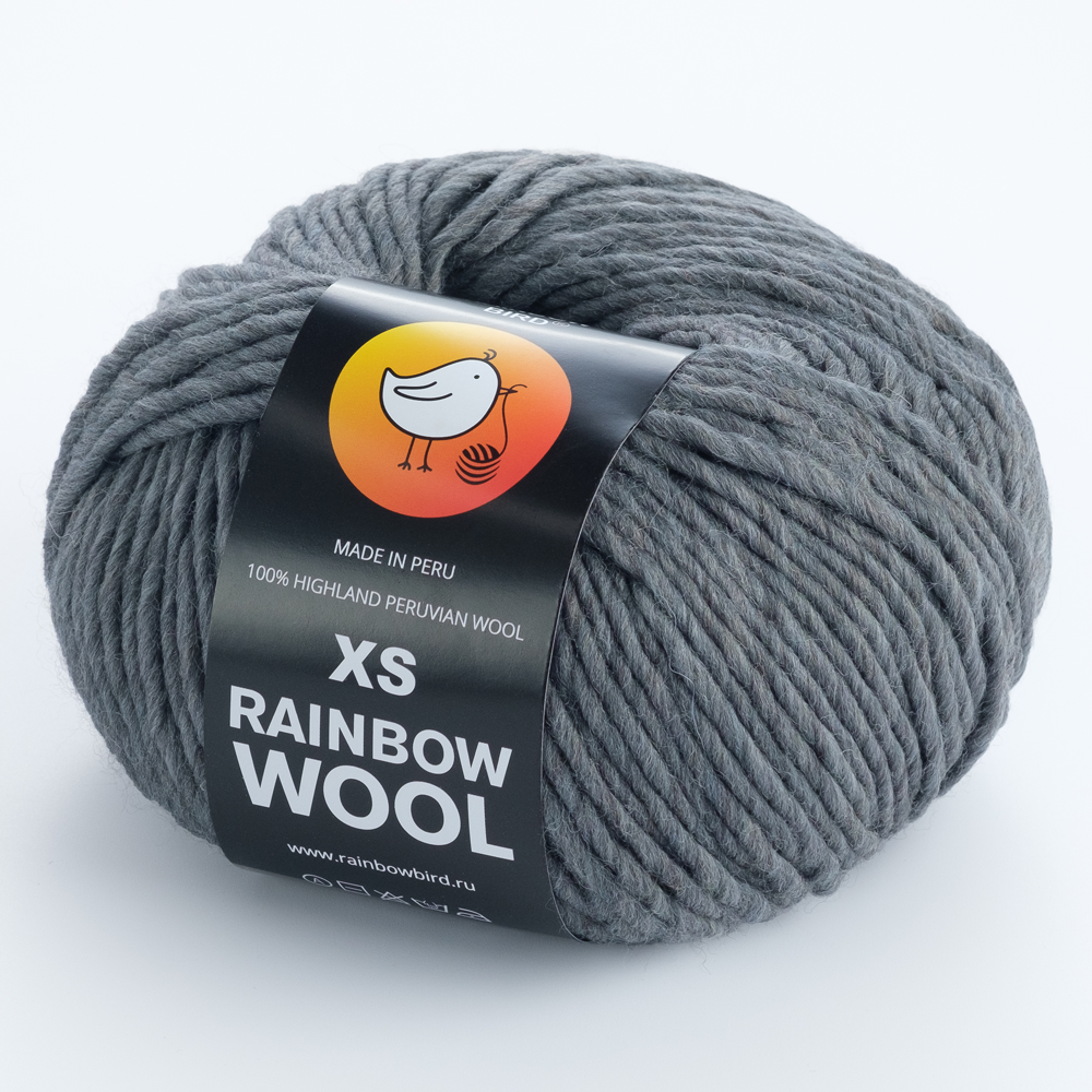 Rainbow Wool XS Gray Wolf