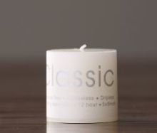 Свеча декоративная "Classic", стержневая,  белая, 5 х 5 см