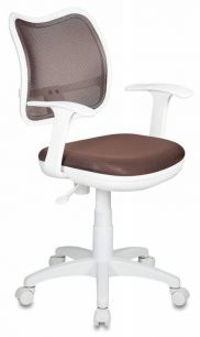 Кресло детское Бюрократ CH-W797 коричневый сиденье коричневый TW-14C сетка/ткань крестовина пластик пластик белый