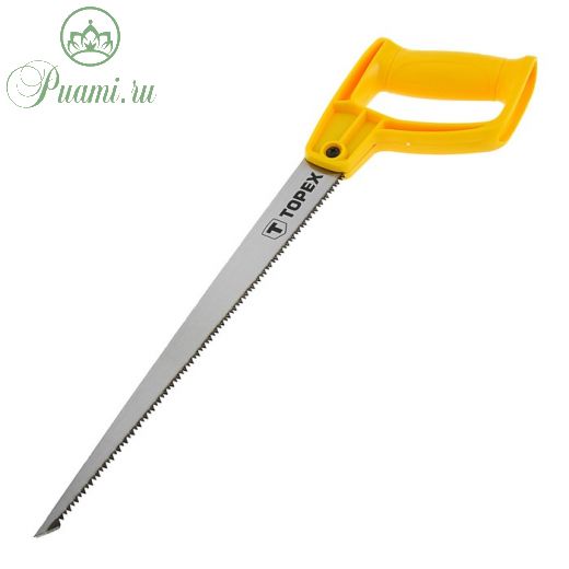 Ножовка TOPEX, выкружная, 300 мм, 9TPI, закаленные зубья, пластмассовая ручка