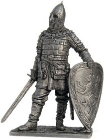 Русский знатный воин, конец 13-го – 14 век (олово)