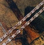 Позолоченная цепочка с имитацией алмазной гравировки (арт. 250362)