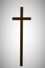 Фото Крест намогильный сосновый "Католический"