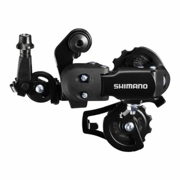 Переключатель задний Shimano Tourney RD-FT35, 6/7 скоростей, черный, крепление на болт, с короткой лапкой