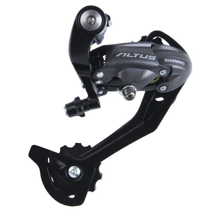 Переключатель задний Shimano Altus M-370, 9 скор., черный, крепление на болт