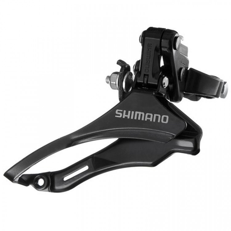 Переключатель передний SHIMANO FD-TZ30, 3х6/7/8 скоростей, верхняя тяга, посадка 31.8, на 42 зуба, без болта крепления