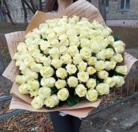 101 белая роза