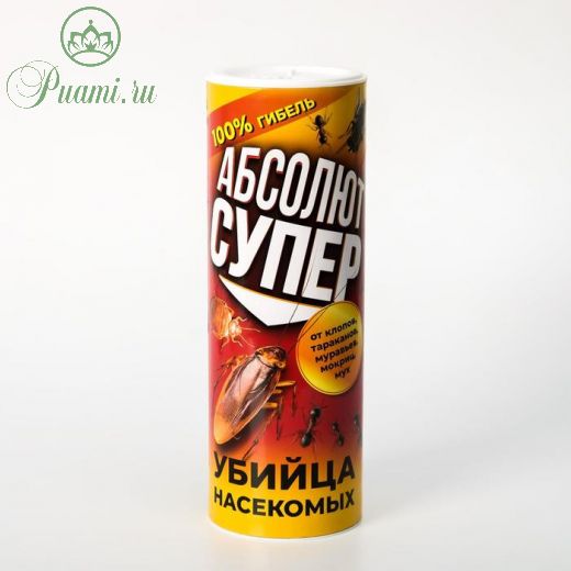 Средство от насекомых "Абсолют", Супер, дуст, банка, 500 г