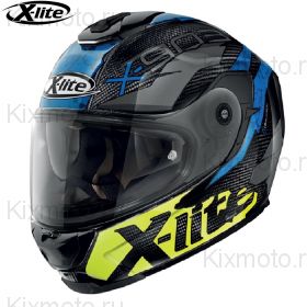 Шлем X-Lite X-903 Ultra Carbon Barrage, Сине-желтый