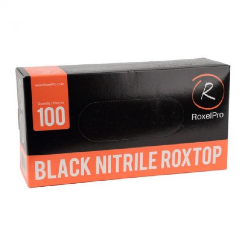 Перчатки RoxelPro ROXTOP нитриловые черные L уп.100 шт.