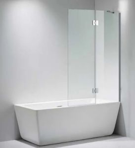 Шторка для ванны Oporto Shower 804SMP 90x140 см распашная прозрачное стекло
