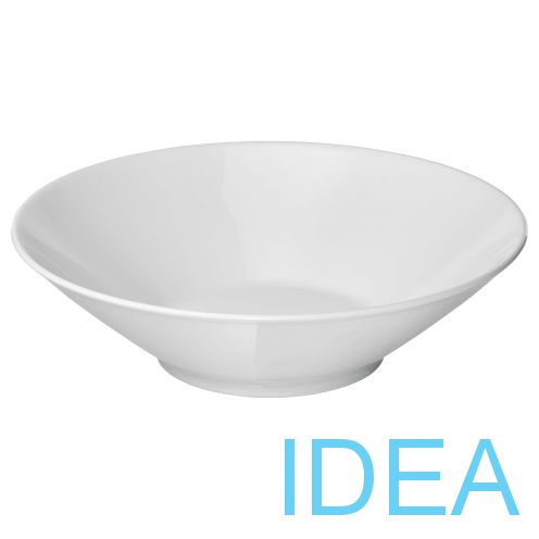 IKEA 365+ ИКЕА/365+ IKEA 365+ ИКЕА/365+ Глубокая тарелка/миска, с прямыми стенками белый, 22 см Глубокая тарелка/миска 22 см