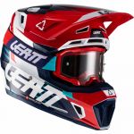 Leatt Moto 7.5 V22 Kit Royal комплект шлем + очки Leatt Velocity 4.5