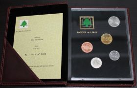 Ливан Набор 5 монет UNC