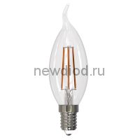 Лампа светодиодная диммируемая LED-CW35-9W/4000K/E14/CL/DIM GLA01TR свеча на ветру прозр Air 4000К
