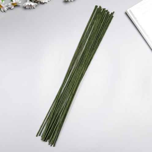 Проволока для творчества"Зеленая" (набор 20 шт) 2,7 мм, 36 см