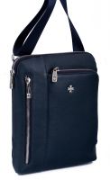 Кожаная мужская сумка для документов NarVin 9482-N.Polo D.Blue