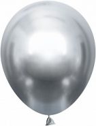 Шар (12''/30 см) Серебро, хром, 50 шт., Шаринг, Китай