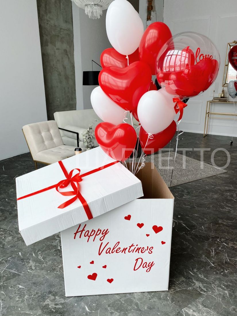 Коробка- сюрприз "Happy Valentines Day"