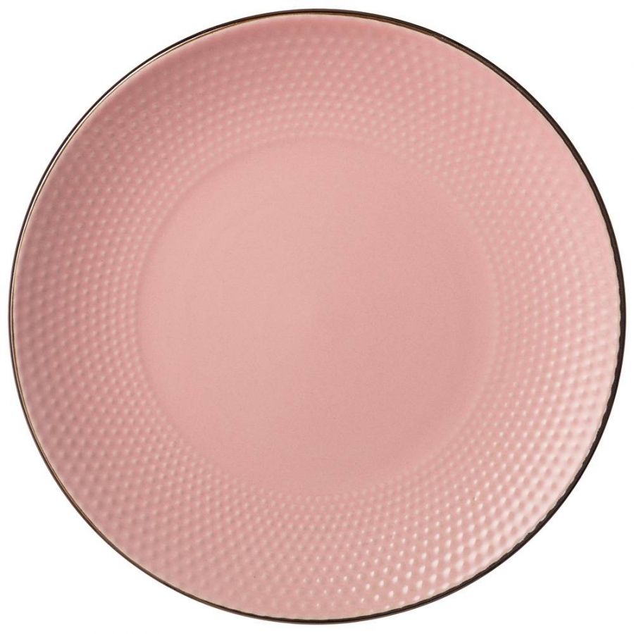 Тарелка подстановочная 24 см коллекция "Ностальжи" цвет: розовый сахар (ПРОДАЁТСЯ КРАТНО 6 шт.)