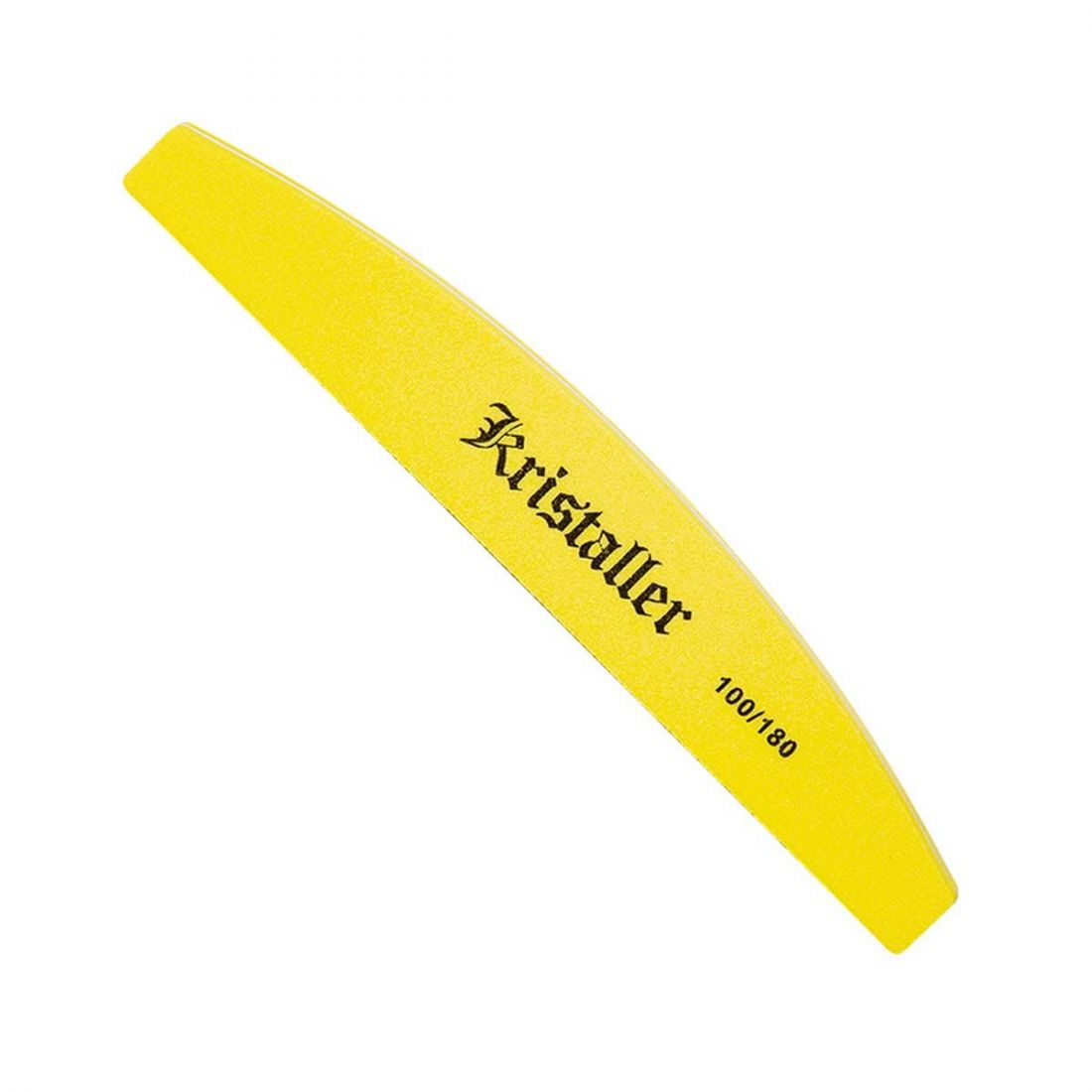 Kristaller шлифовщик для ногтей лодка 100/180 грит, желтый, арт.1201