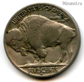 США 5 центов 1938 D