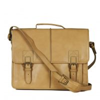 Кожаный мужской портфель с чехлом под ноутбук HIDESIGN Camden honey