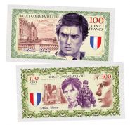100 Cent FRANCS (франков) — Ален Делон. Франция (Alain Delon. France)​. Памятная банкнота UNC Oz ЯМ