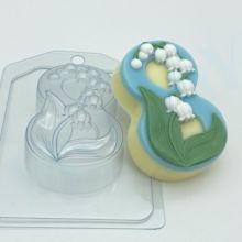 Пластиковая форма для мыла и шоколада 8 Марта - Ландыш