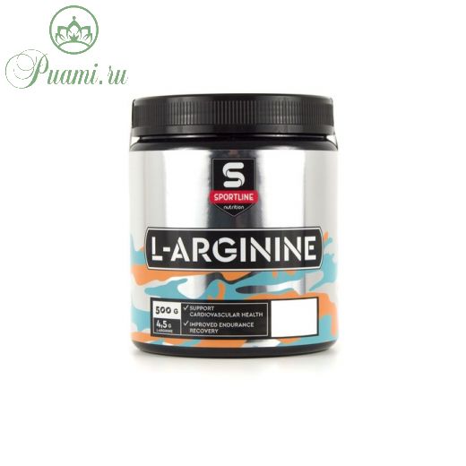Аргинин SportLine Nutrition L-Arginine, мандарин, 500 г