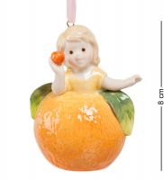 Колокольчик «Девочка-апельсинка» 6x5 см, h=8 см (CMS-36/3)