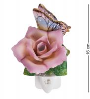 Светильник «Роза с бабочкой» 8.5x11.5 см, h=16 см (CMS-16/5)
