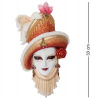 Венецианская маска «Леди в шляпе» 18.5x5 см, h=33 см (WS-367)