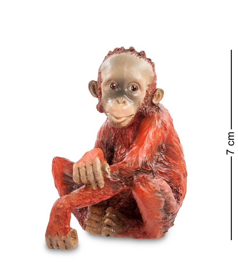 Статуэтка «Детеныш орангутанга» 6x6.5 см, h=7.5 см (WS-760)
